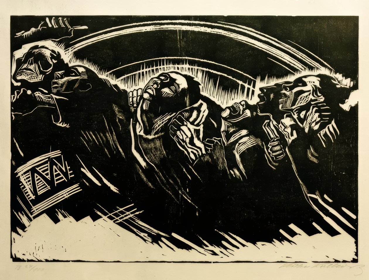 K. Kollwitz, The Volunteers by Käthe Kollwitz