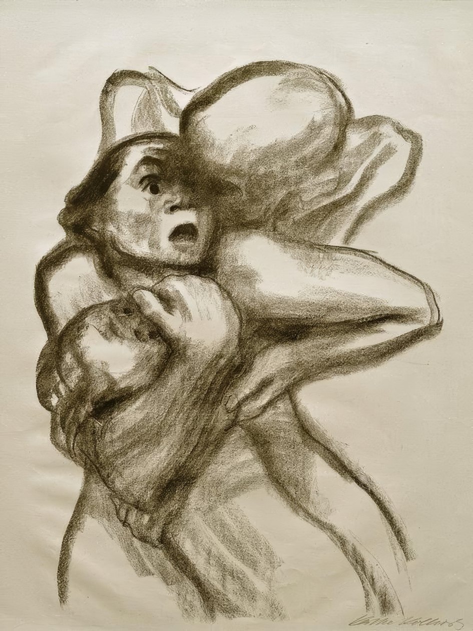K. Kollwitz, Death Seizes a Woman by Käthe Kollwitz