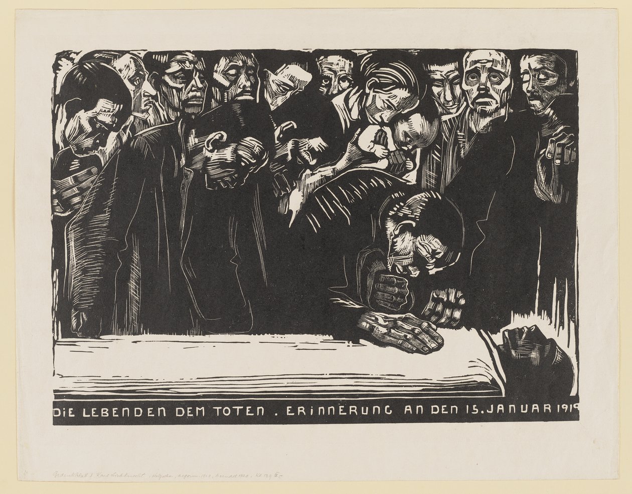 Memorial Print for Karl Liebknecht by Käthe Kollwitz