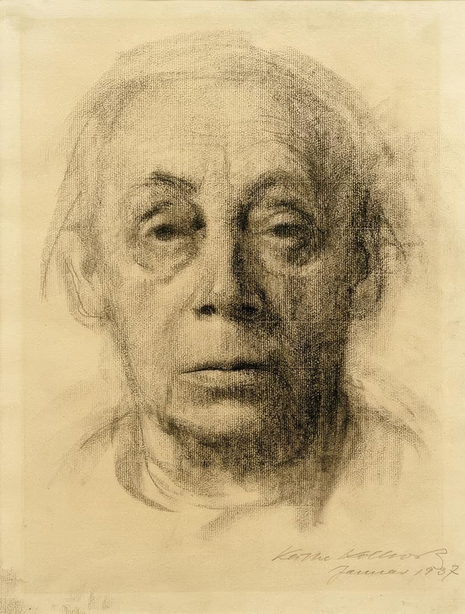 Self-Portrait en Face by Käthe Kollwitz
