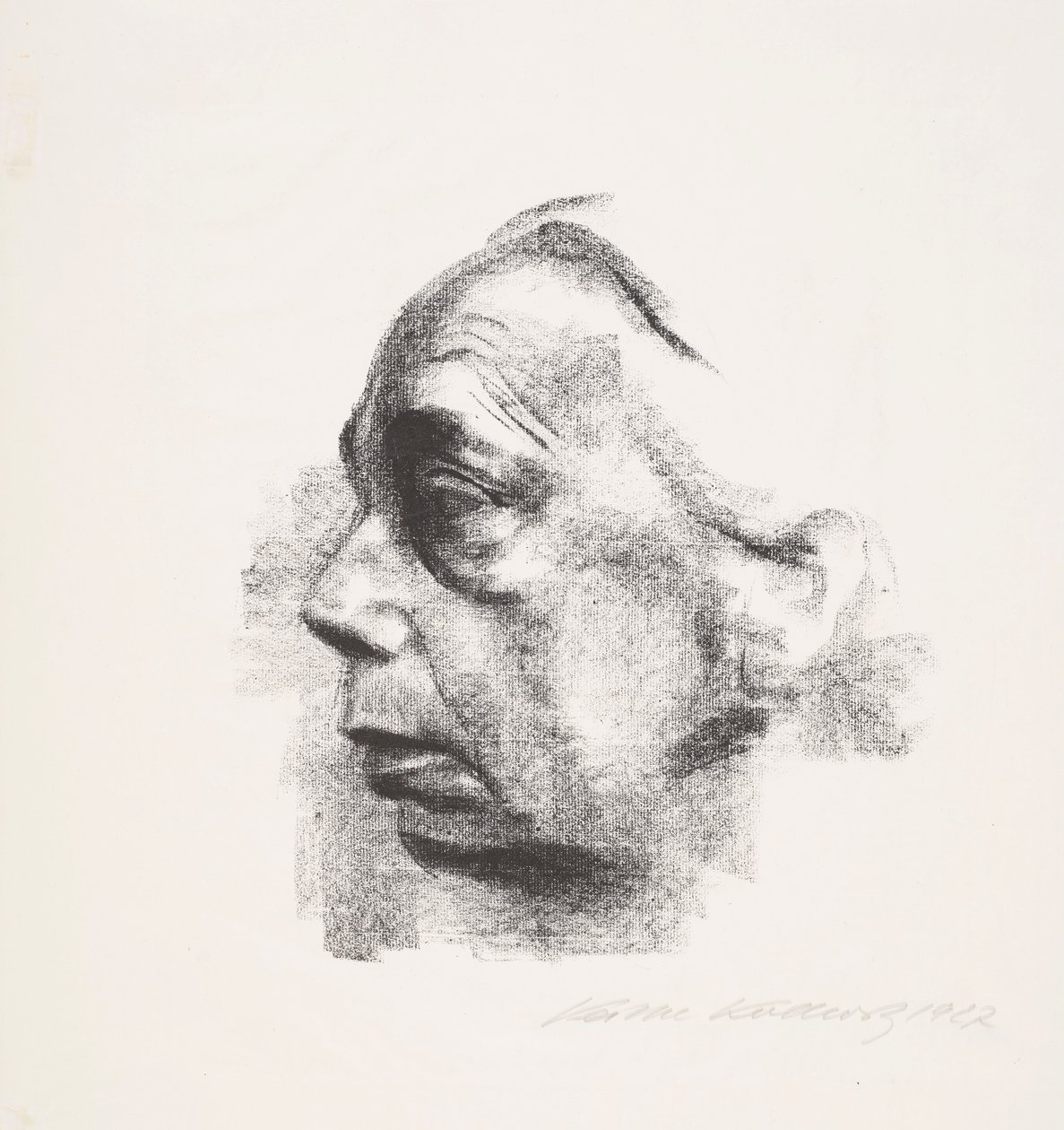 Self-Portrait in Profile by Käthe Kollwitz