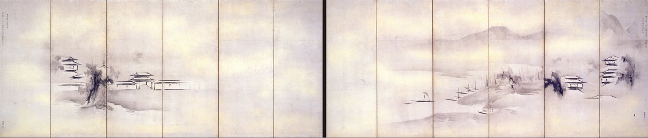 Landscape with Temples by Kaiho Yusho