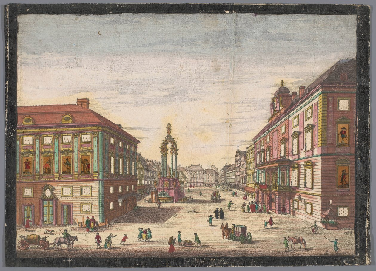 View of the Hohe Markt in Vienna by Kaiserlich Franziskische Akademie (possibly)