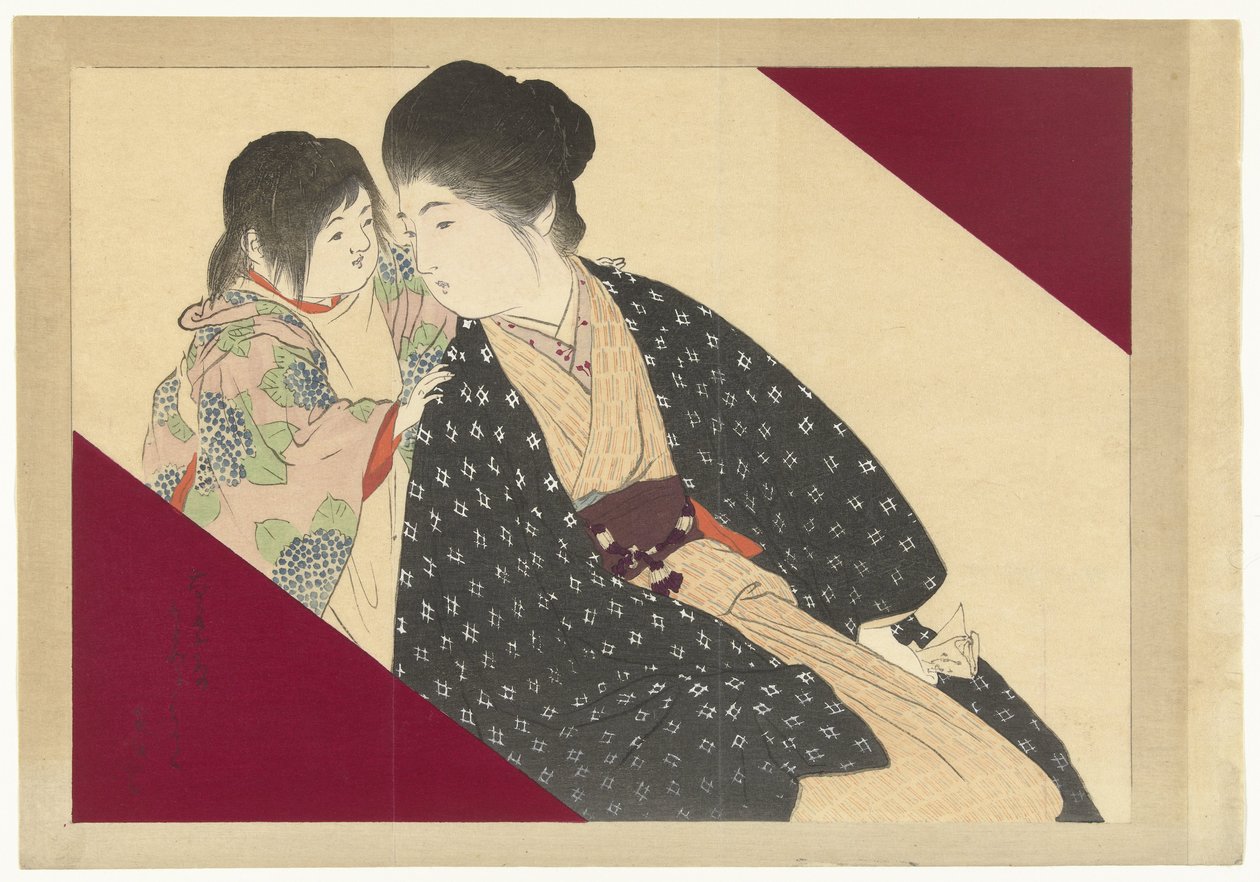 Woman with Child by Kajita Hanko