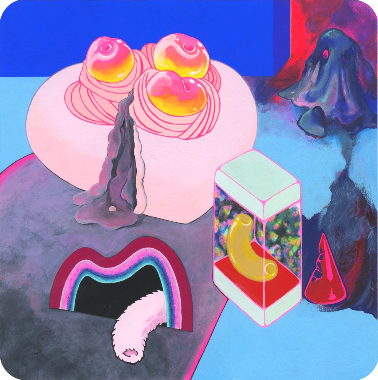 Peach-flavored, 2018 by Kam Tsz
