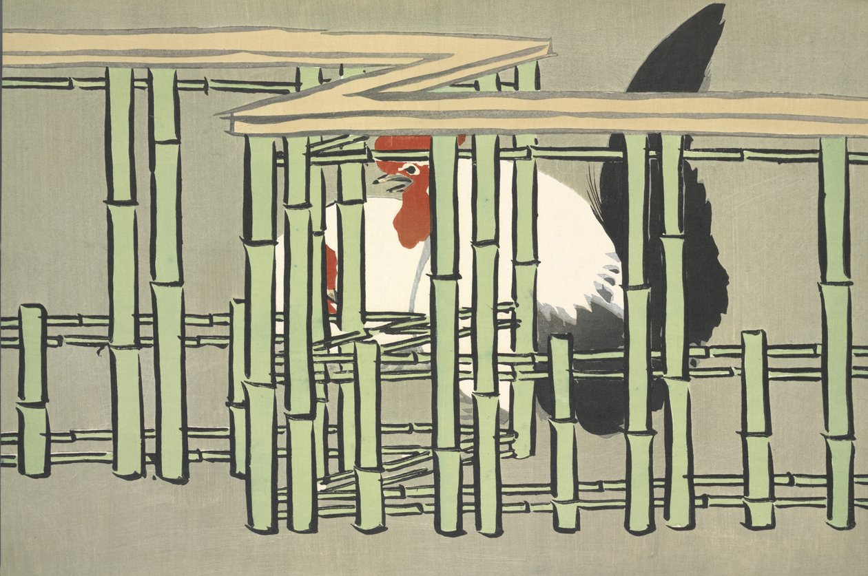 Chabo, from Momoyo-Gusa by Kamisaka Sekka