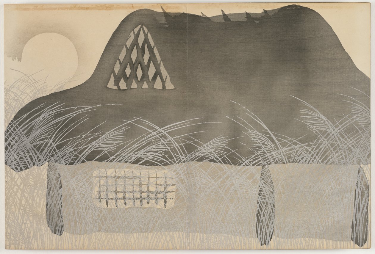 Flowers of a Hundred Worlds: Autumn Night by Kamisaka Sekka