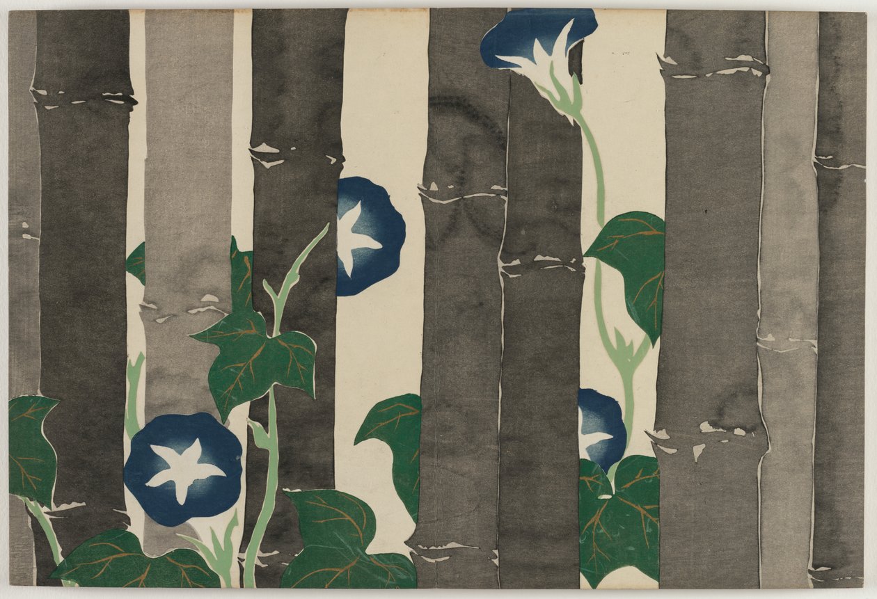 Flowers of a Hundred Worlds (Momoyogusa): Morning Glories by Kamisaka Sekka