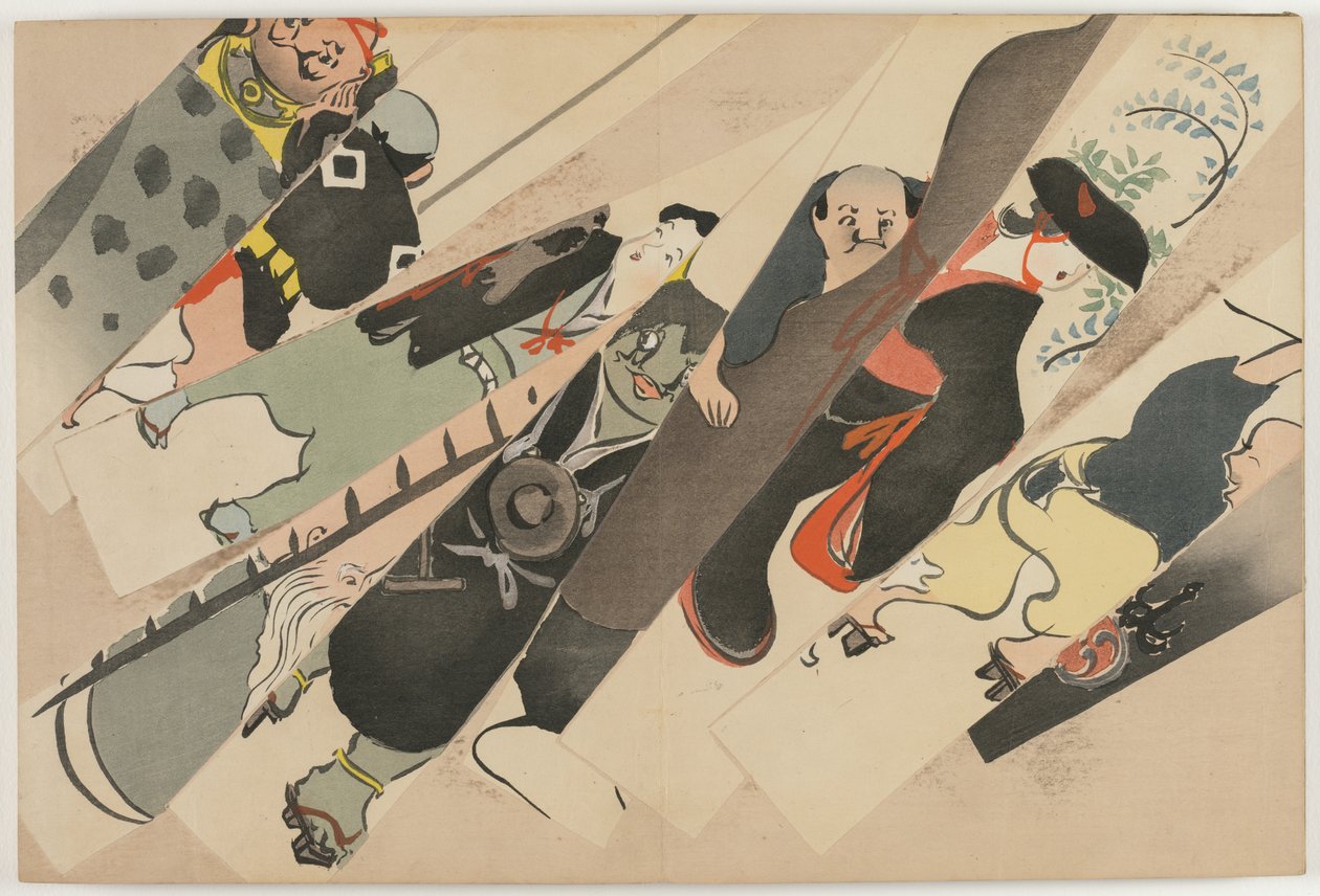 Flowers of a Hundred Worlds (Momoyogusa): Otsu-e by Kamisaka Sekka