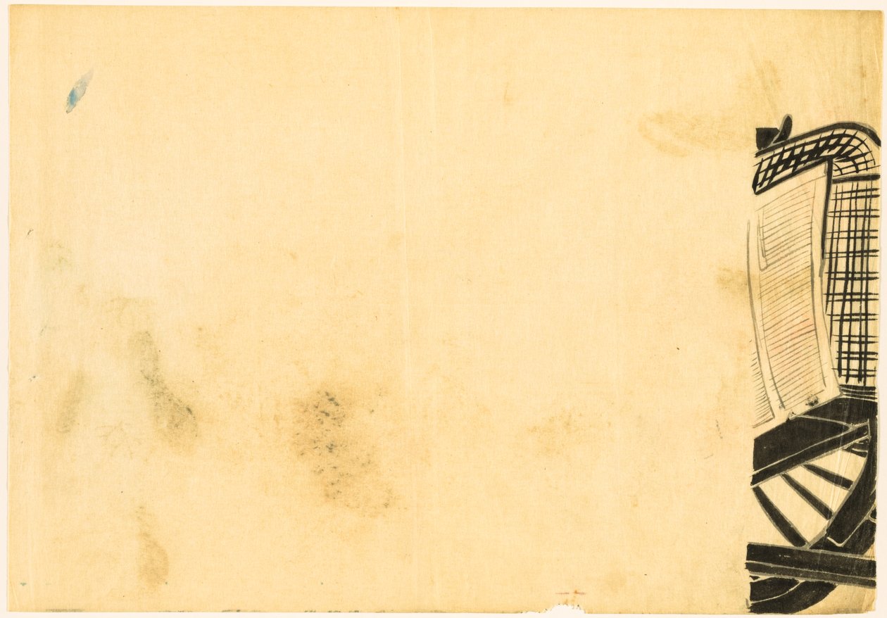 Flowers of a Hundred Worlds: Section of Flower-draped Carts by Kamisaka Sekka