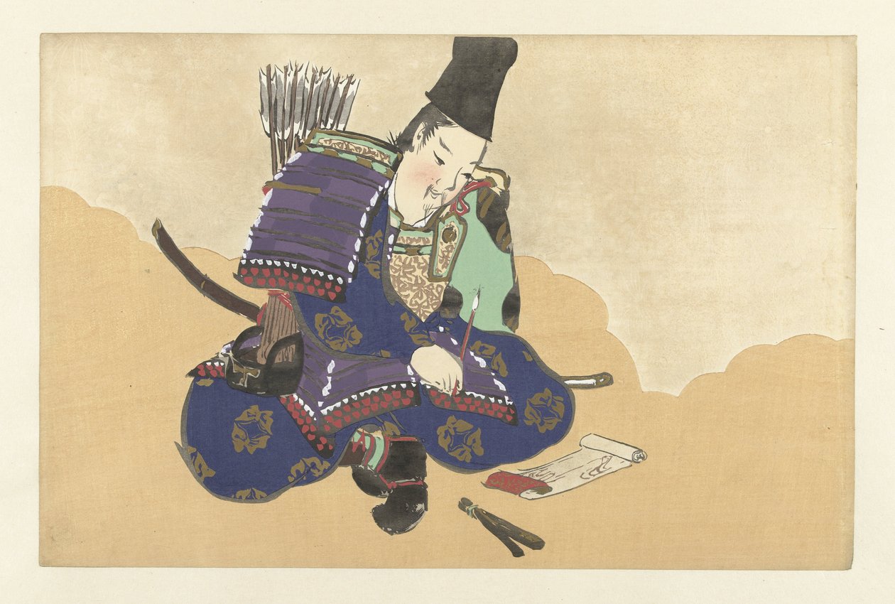 Tadanori (Flowers of a Hundred Worlds, Momoyogusa, Vol. 1) by Kamisaka Sekka