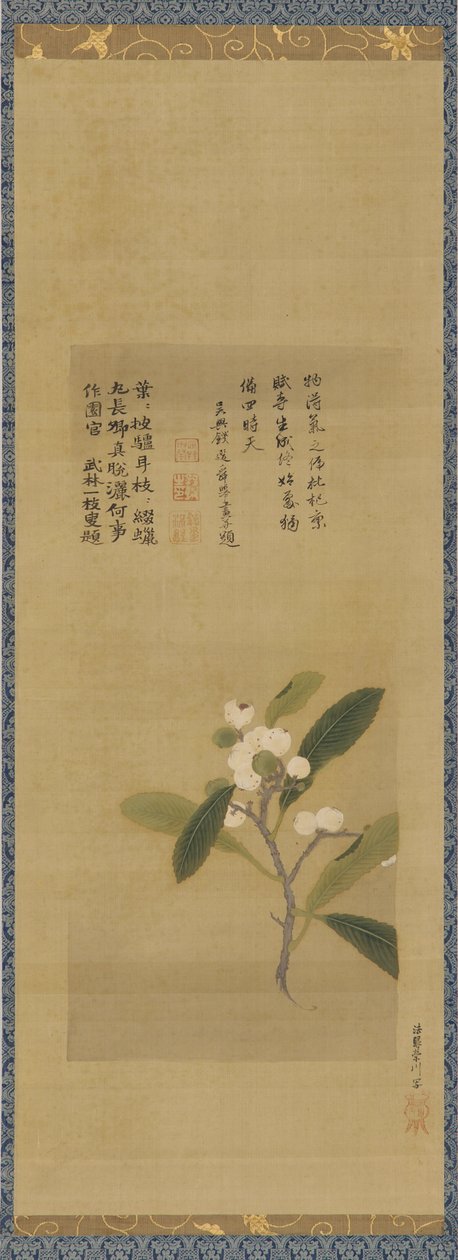 A branch of loquats, Edo period by Kanô Eisen