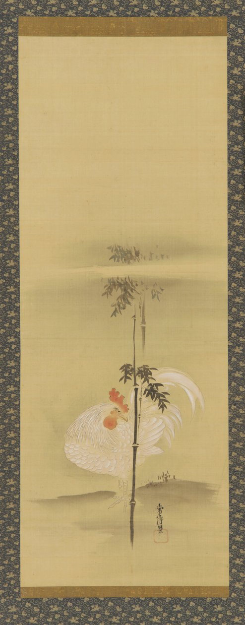 Cock and Bamboo by Kanô Yôboku Tsunenobu