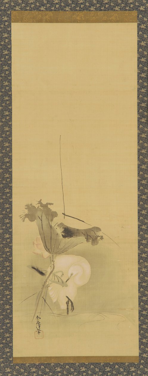 Heron and Lotus by Kanô Yôboku Tsunenobu
