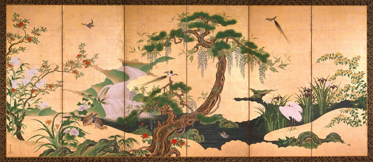 Birds and Flowers of Spring and Summer by Kano Eino