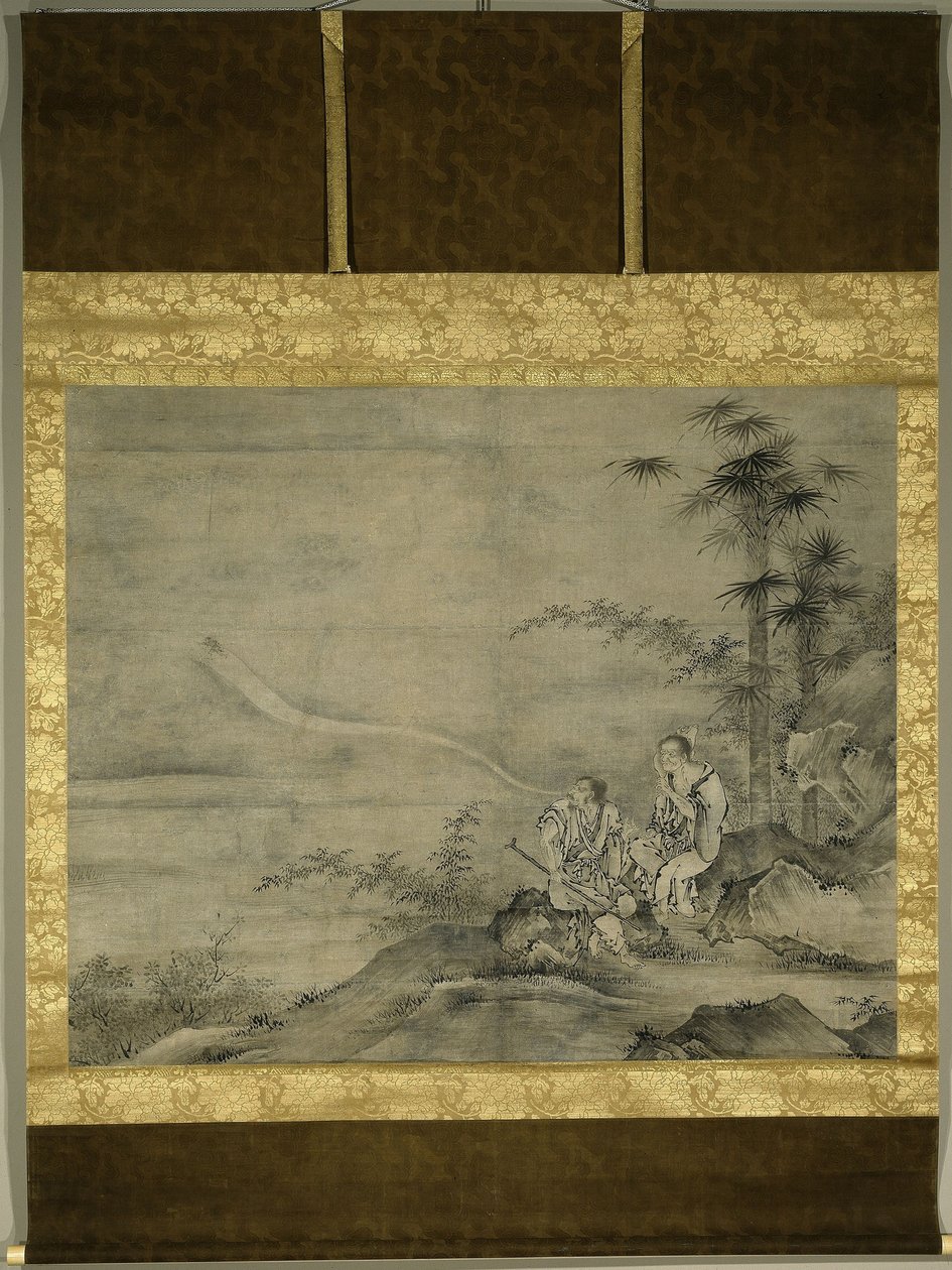 Genii Gama Sennin and Tekkai Sennin by Kano, Motonobu