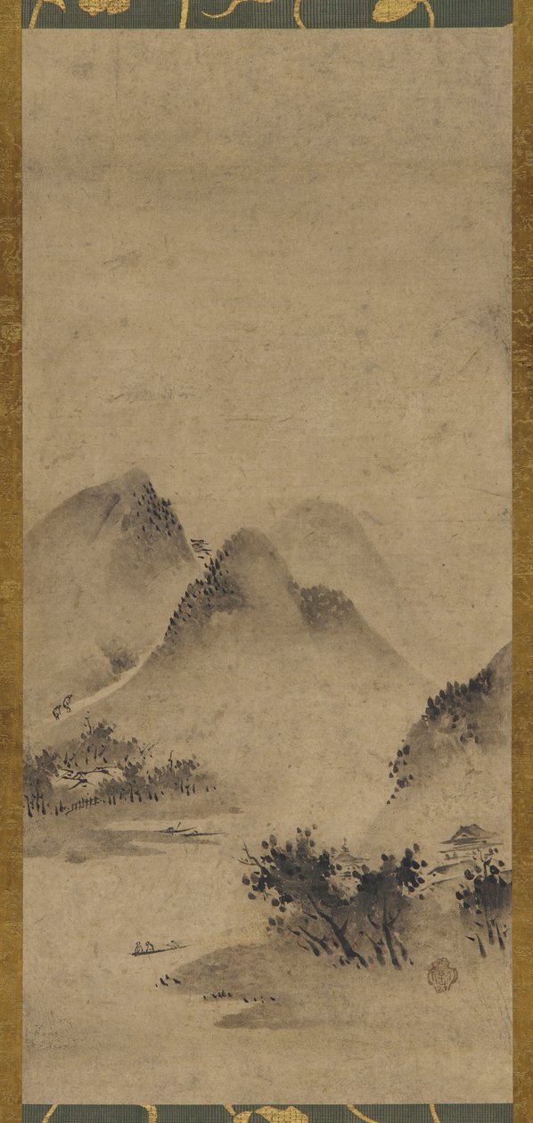 Landscape, Muromachi Period, 16th Century by Kano Motonobu