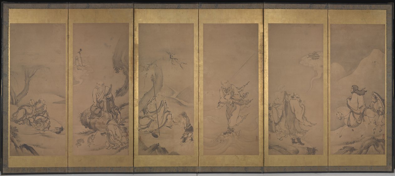 Buddhist, Daoist, and Confucian Patriarchs by Kano Sanraku