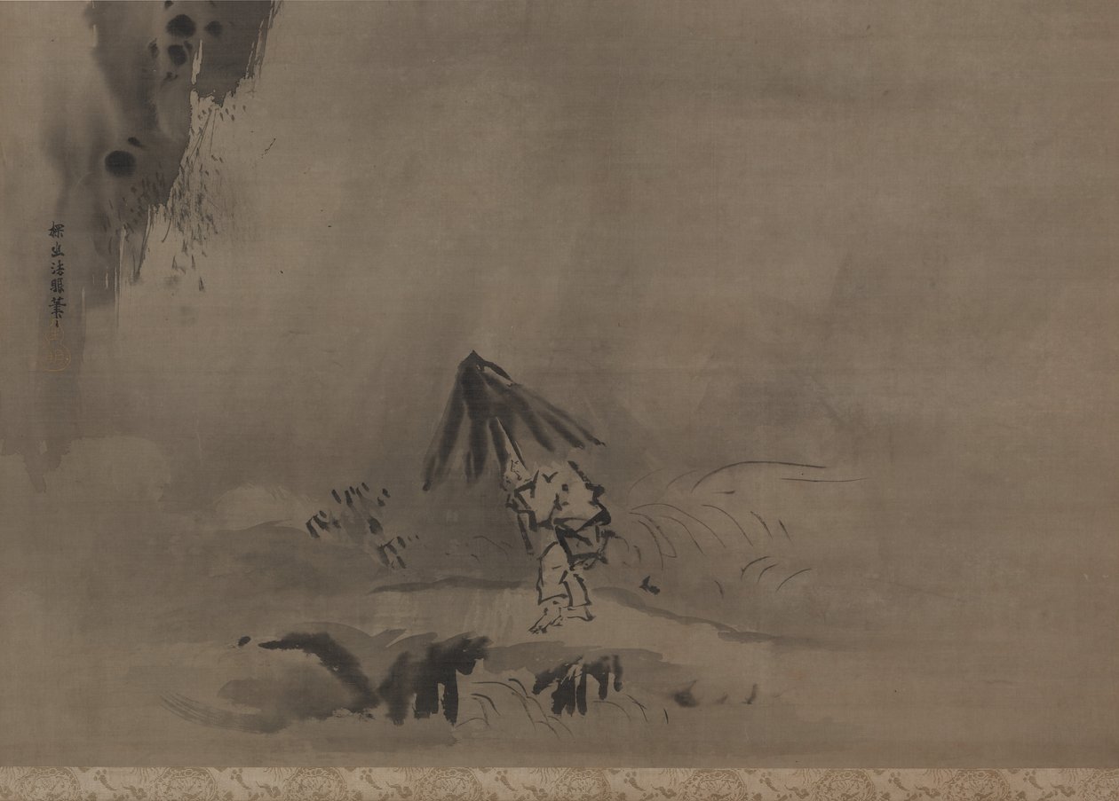 Evening Shower, 17th century by Kanō Tan’yū