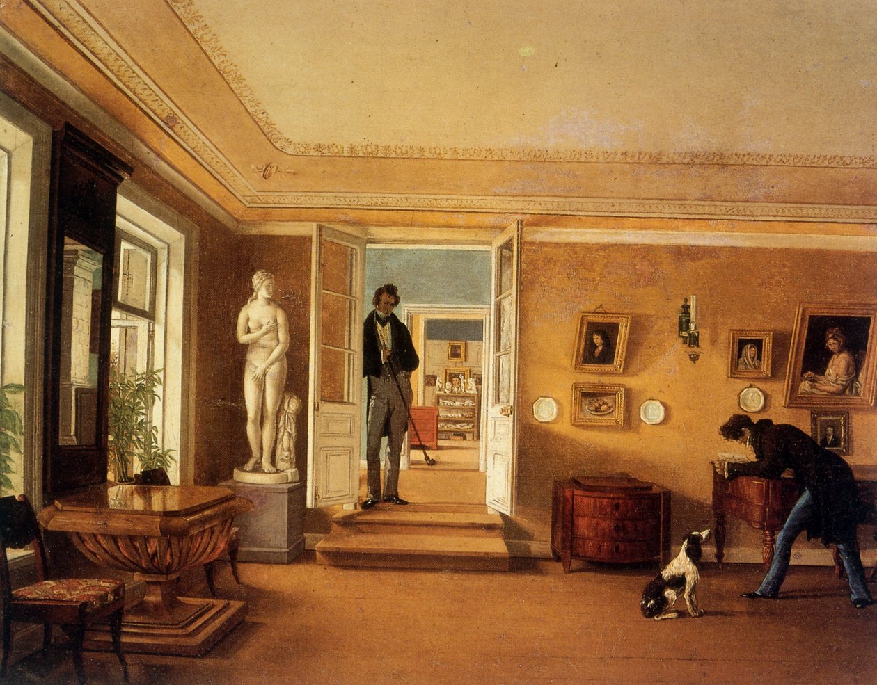 Russian Interior by Kapiton Alekseevich Zelentsov