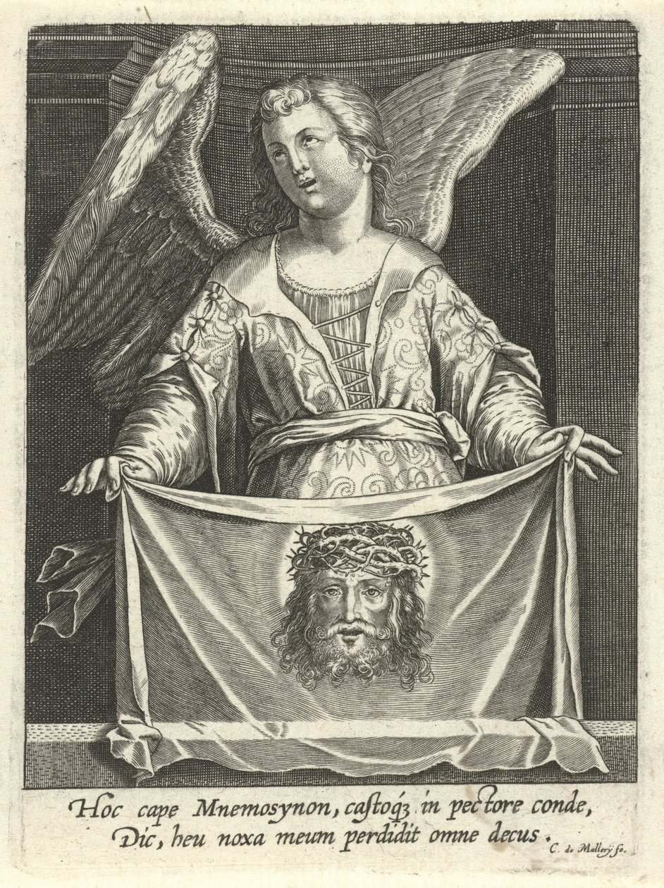 Angel with Sudarium by Karel van Mallery