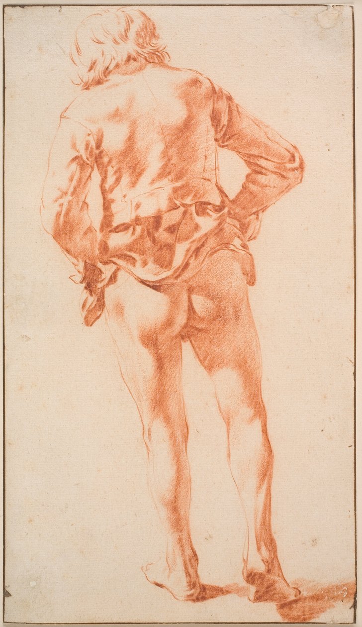 A Half-Naked, Walking Man, Seen from the Back by Karel Du Jardin