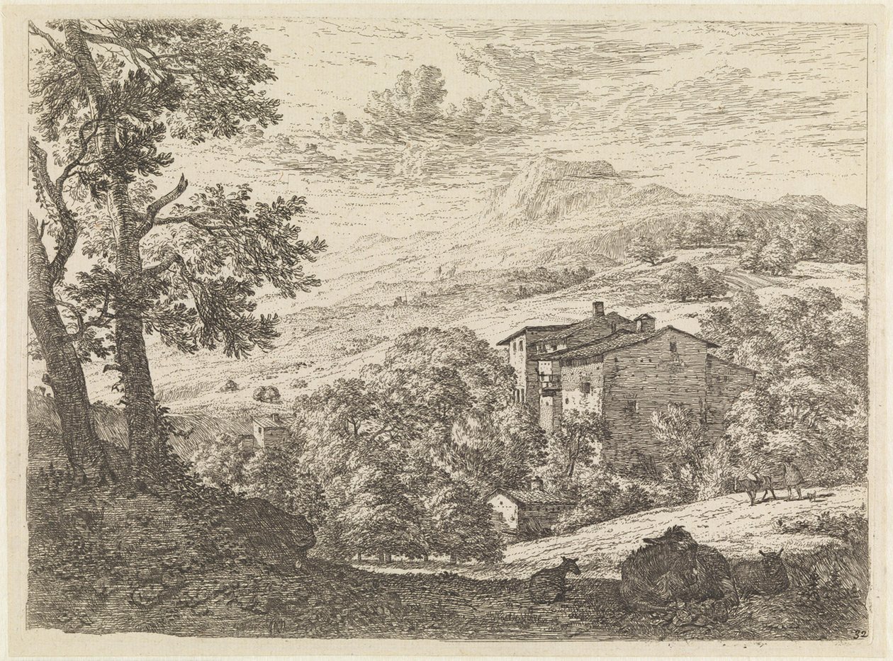 The Donkey Between the Two Sheep by Karel Dujardin