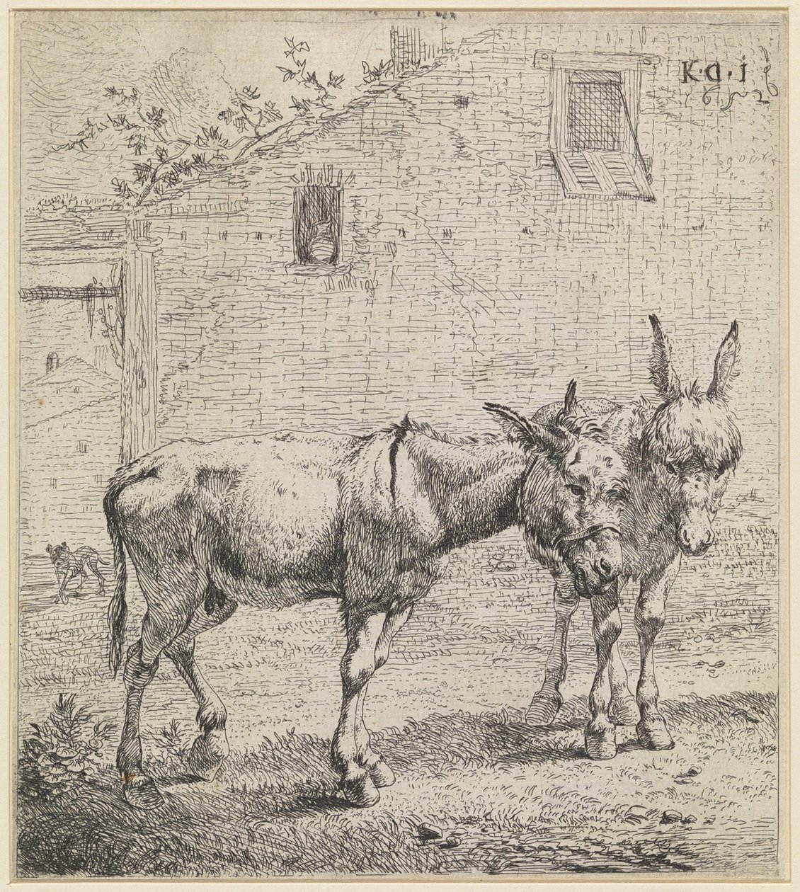 The Two Donkeys by Karel Dujardin