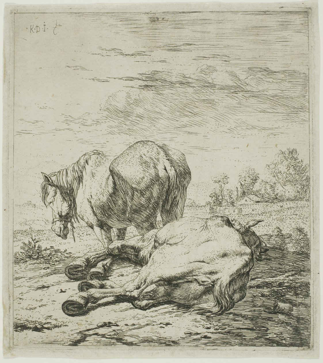 Two Horses by Karel Dujardin