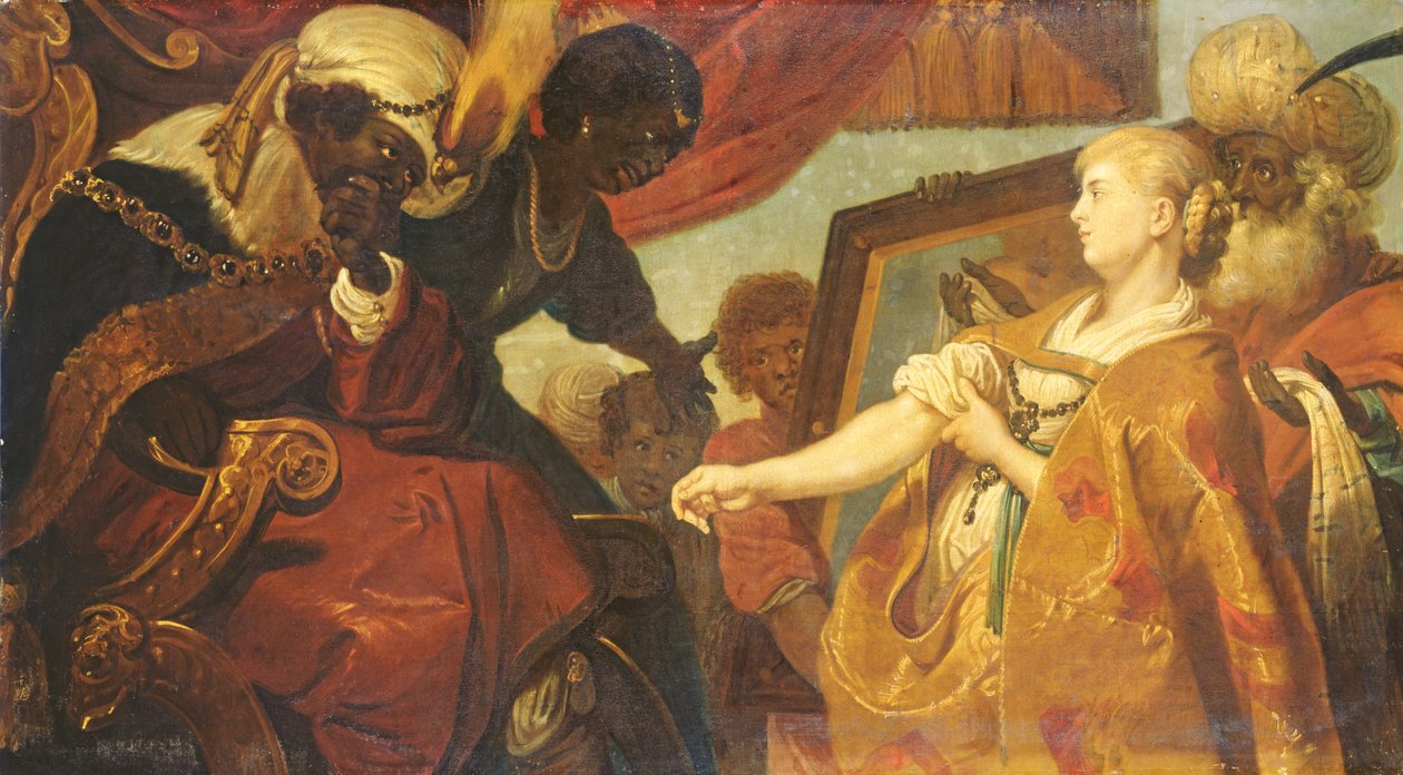 Chariclea shows Persina and Hydaspes by Karel van Mander III
