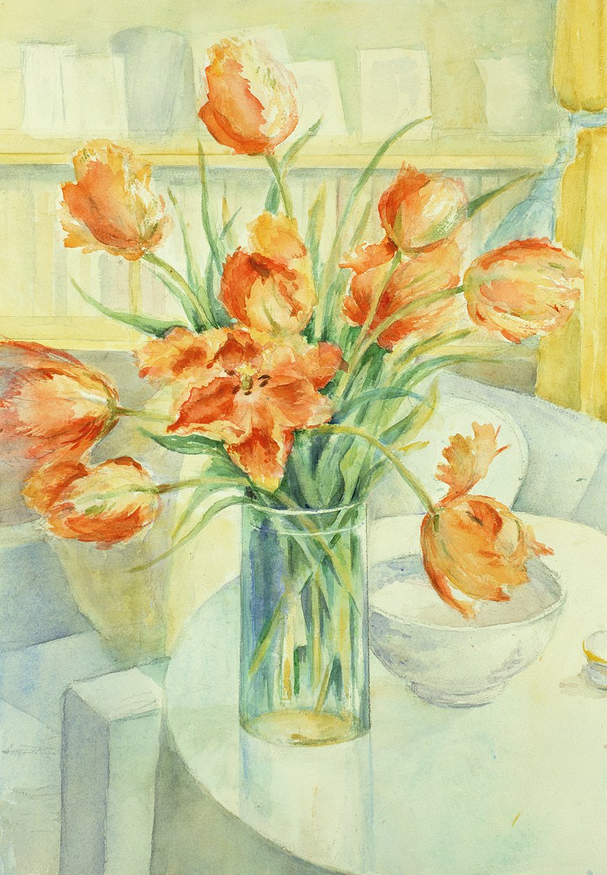 Artists Tulips in the Drawing Room by Karen Armitage