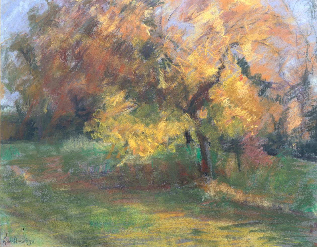 Autumn at May Banks, Sussex, 2000 by Karen Armitage
