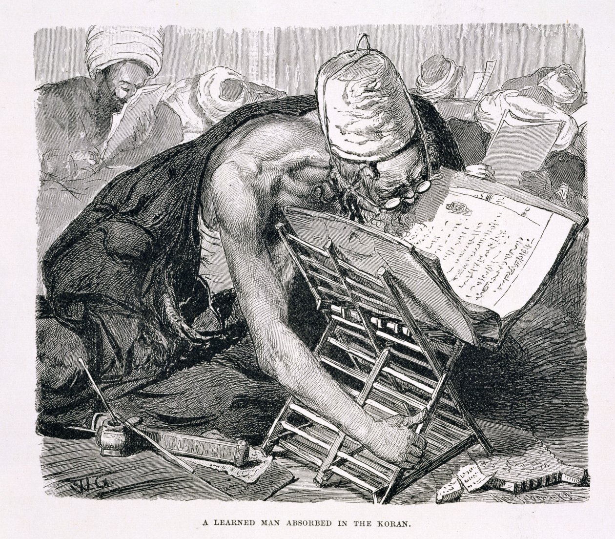 A Learned Man Absorbed in the Koran by Karl Wilhelm Gentz