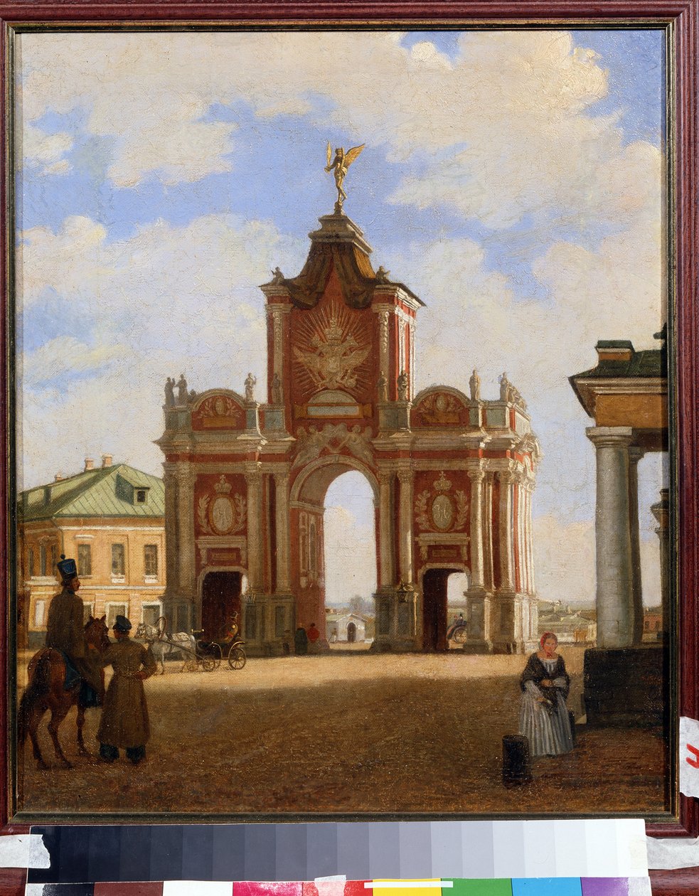The Red Gates in Moscow by Karl Fridrikh Petrovich Bodri