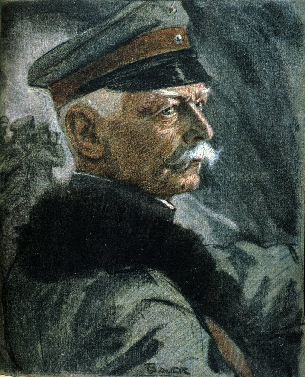 Portrait of the German soldier Erich von Falkenhayn by Karl Bauer