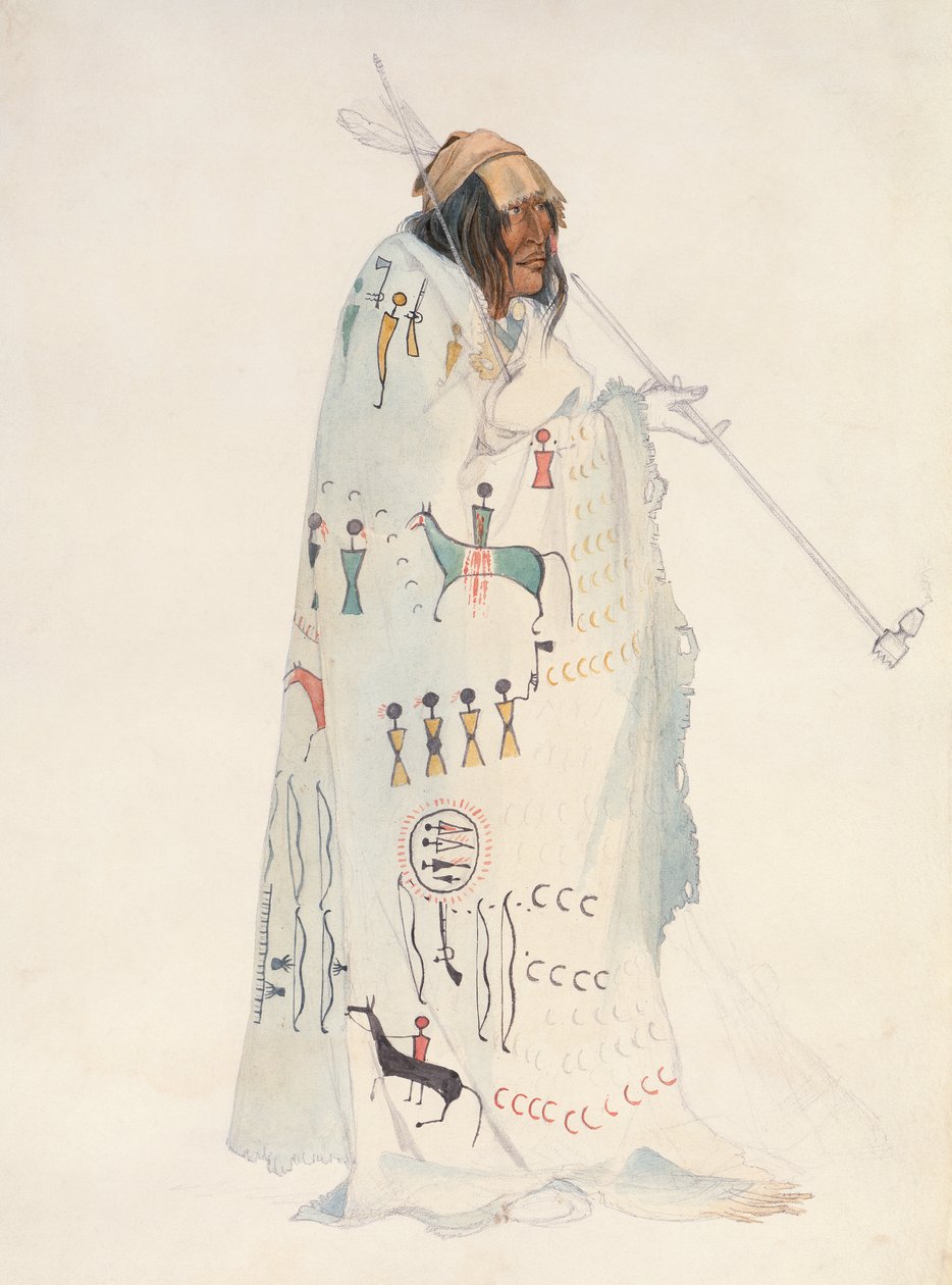 Piegan Blackfeet Man by Karl Bodmer