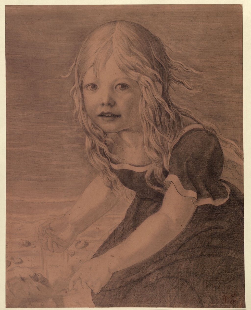 Portrait of the Daughter Marie by Karl Friedrich Schinkel