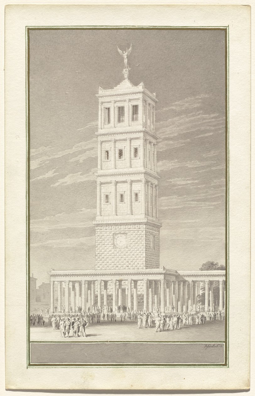 Campanile of a Cathedral for Berlin by Karl Friedrich Schinkel