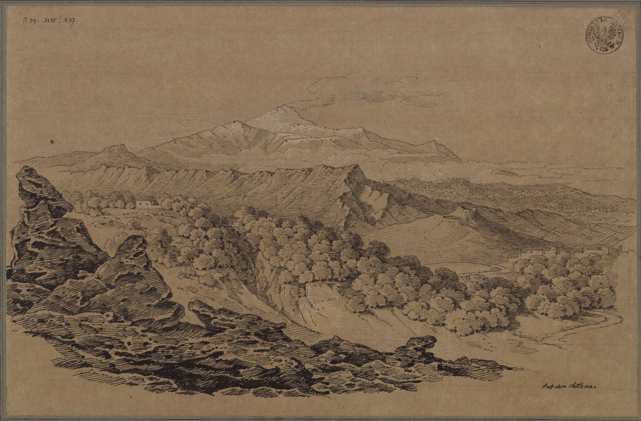 Drawn in the Forest Region of Etna by Karl Friedrich Schinkel