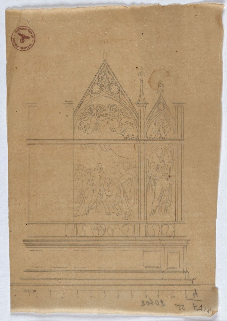 Study for a Gothic Altar by Karl Friedrich Schinkel