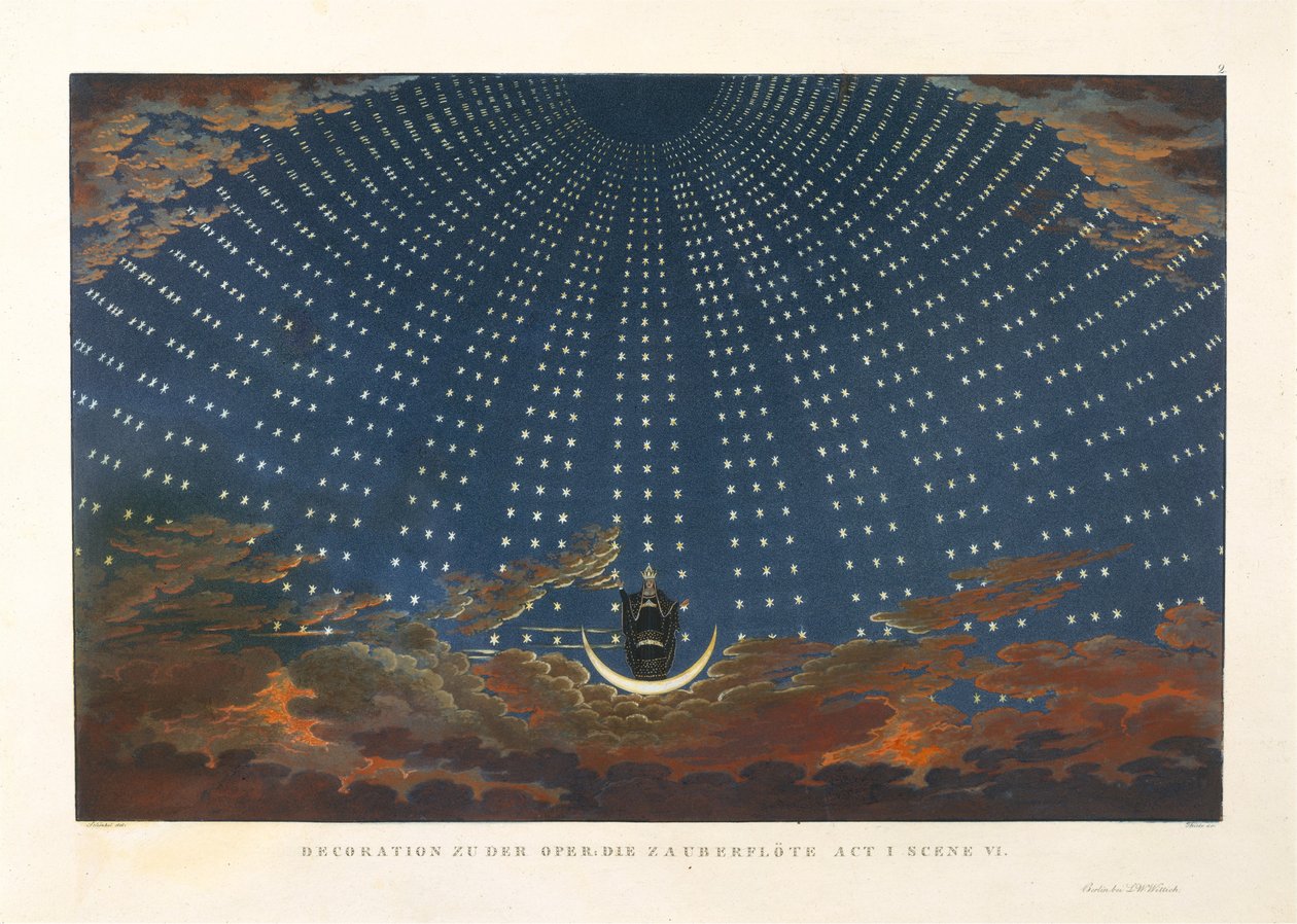 The Hall of Stars in the Palace of the Queen of the Night by Karl Friedrich Thiele
