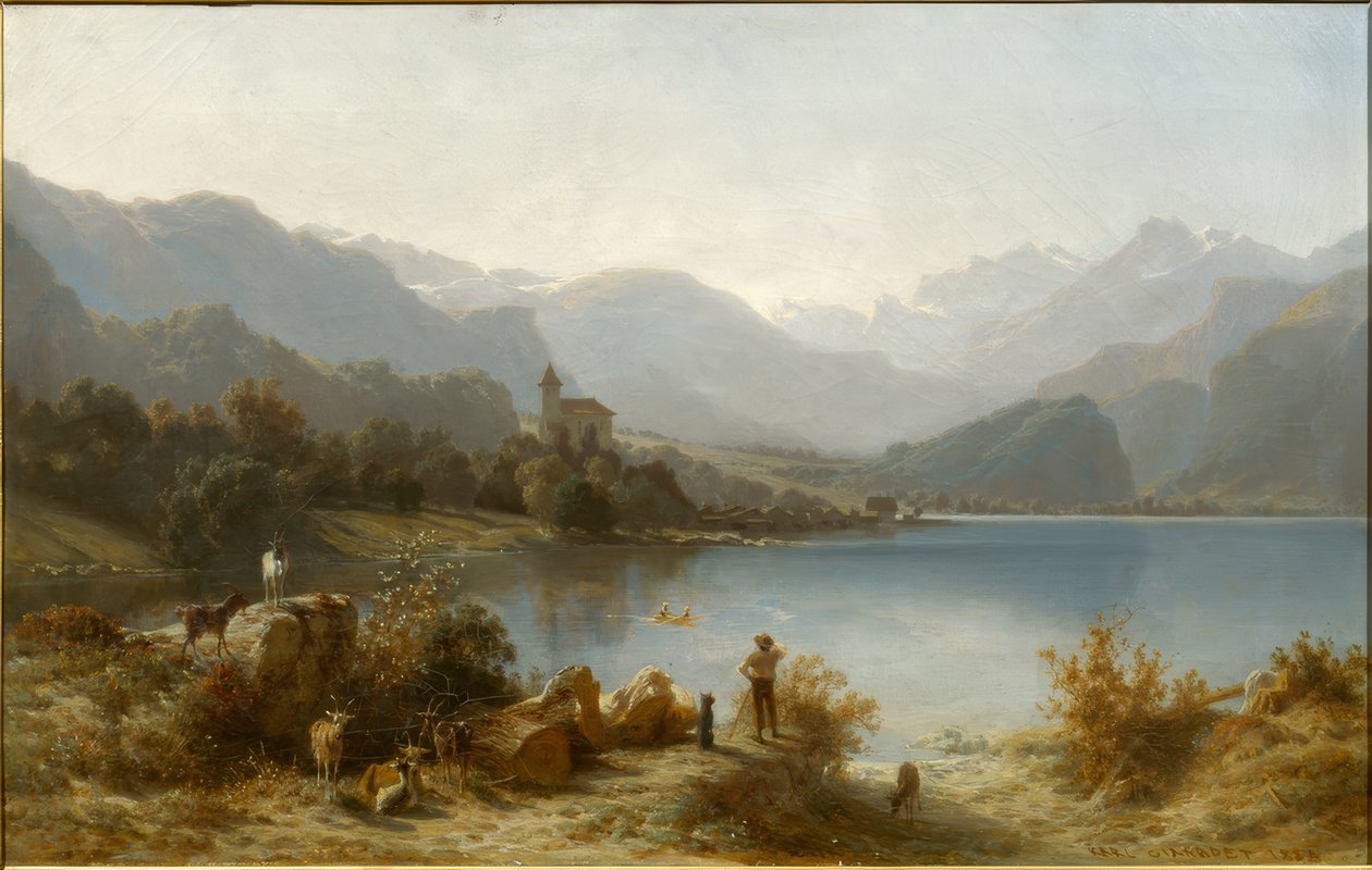 Brienz and Lake Brienz by Karl Girardet