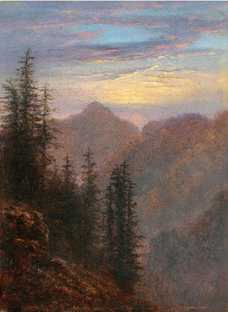 Mountain Landscape at Dusk by Karl Gustav Carus