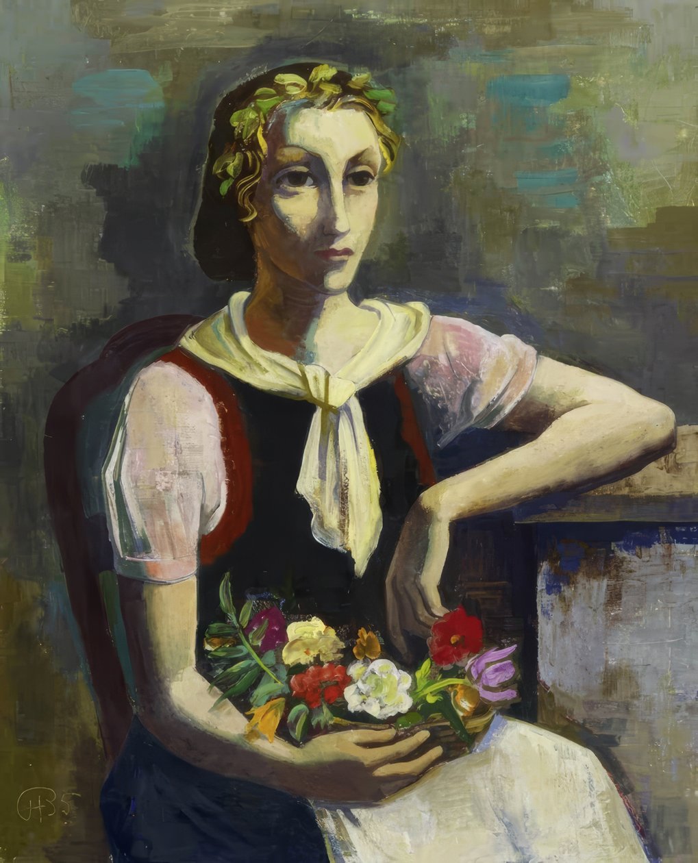 Flower Girl by Karl Hofer