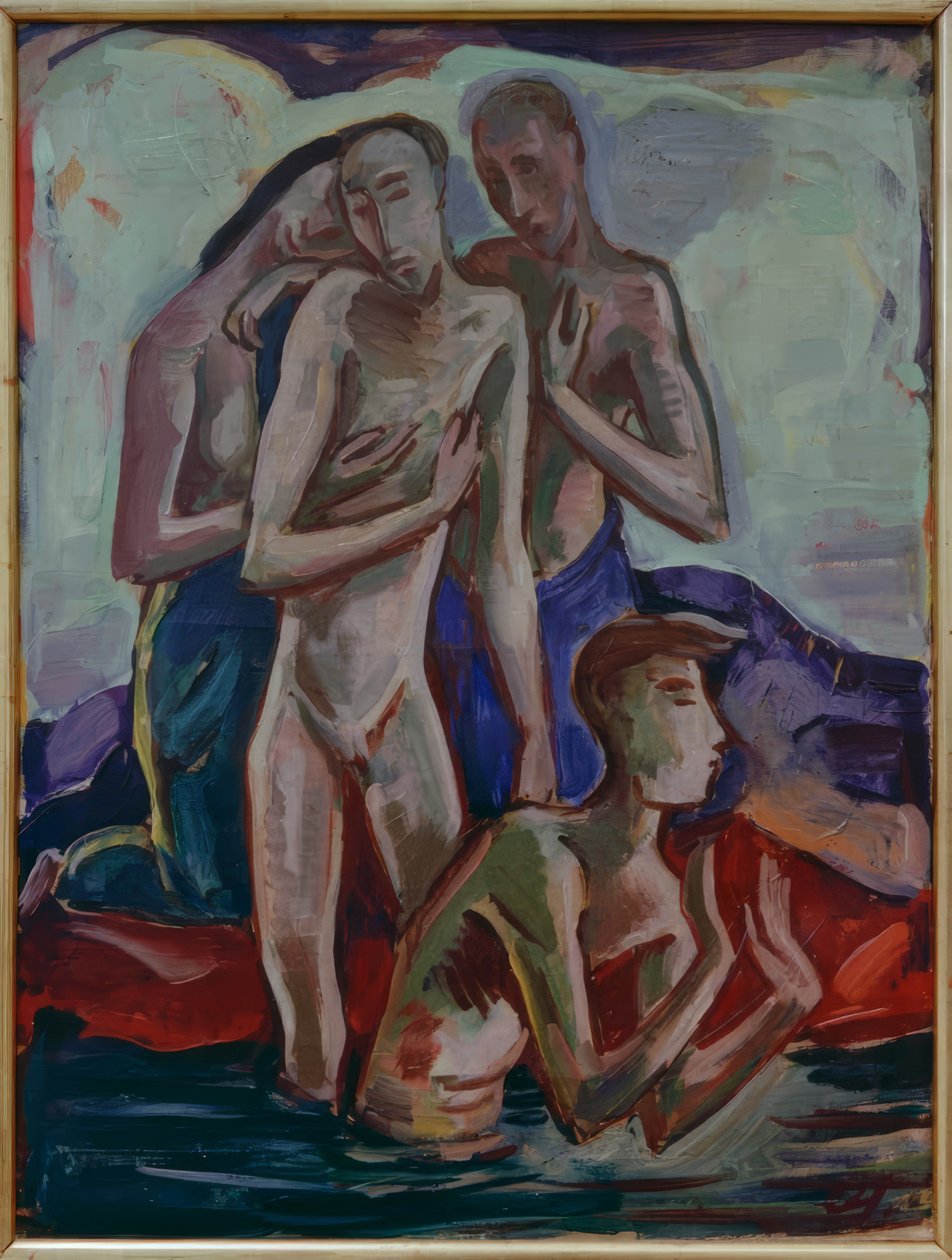 Baptism in the Jordan by Karl Hofer