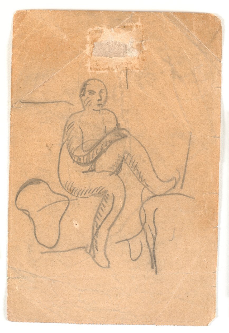 Seated, Nude Woman by Karl Isakson