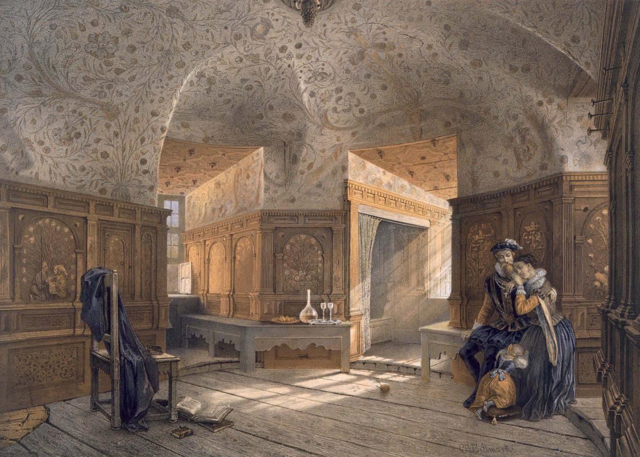 Prison of King Erik XIV, son of Gustav I, at Gripsholm by Karl Johann Billmark