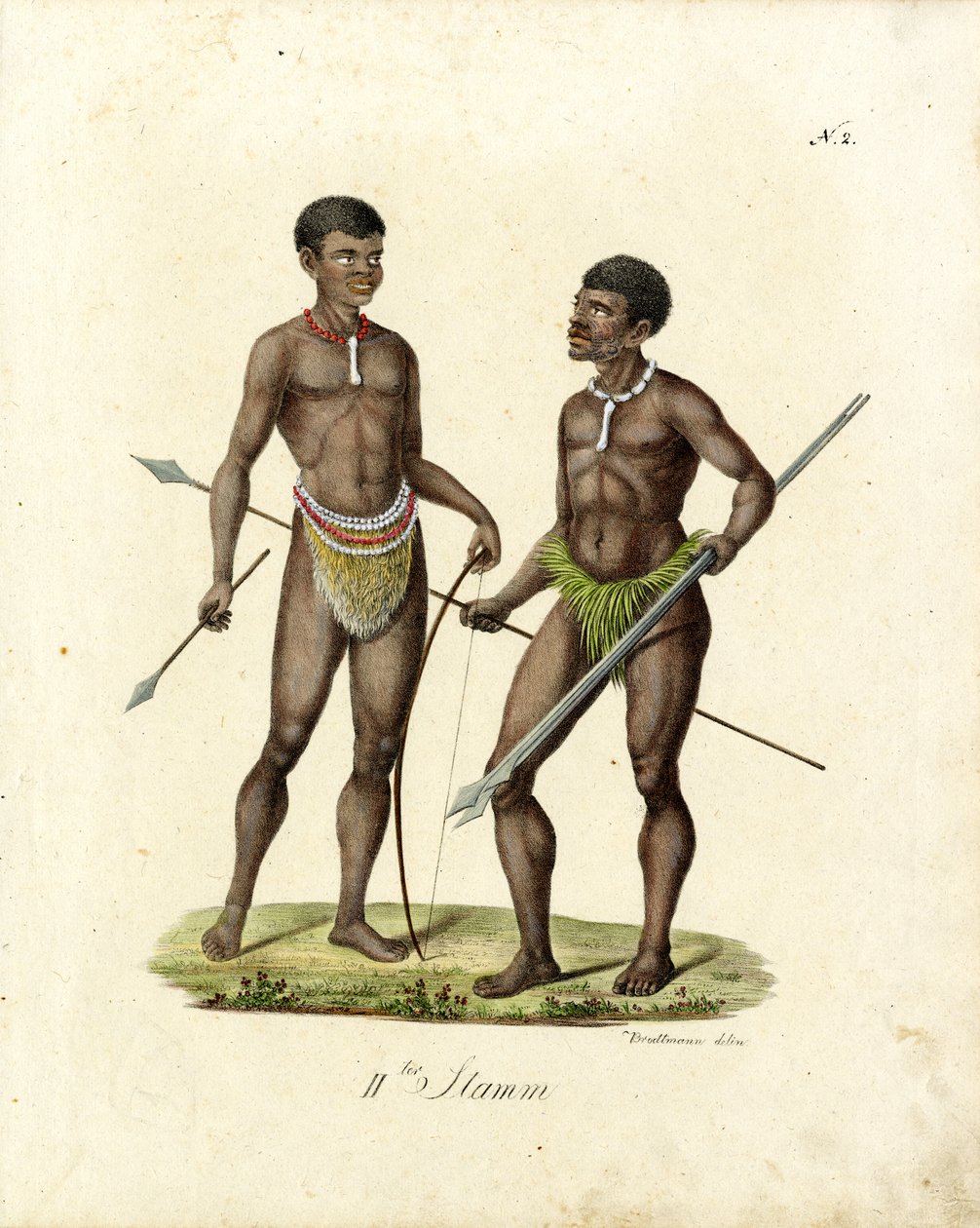 African Warriors by Karl Joseph Brodtmann