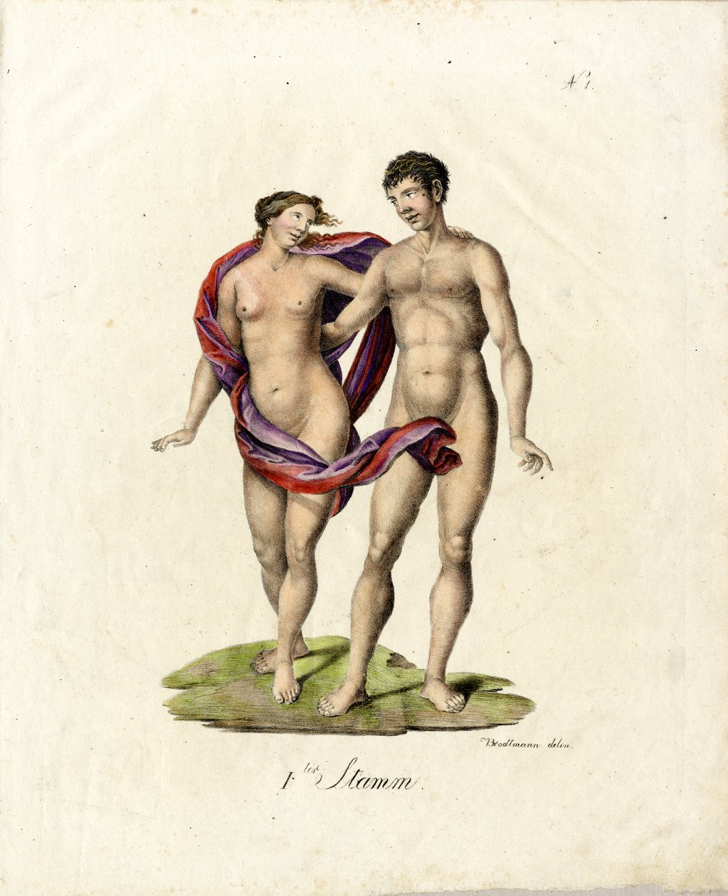 European Couple by Karl Joseph Brodtmann