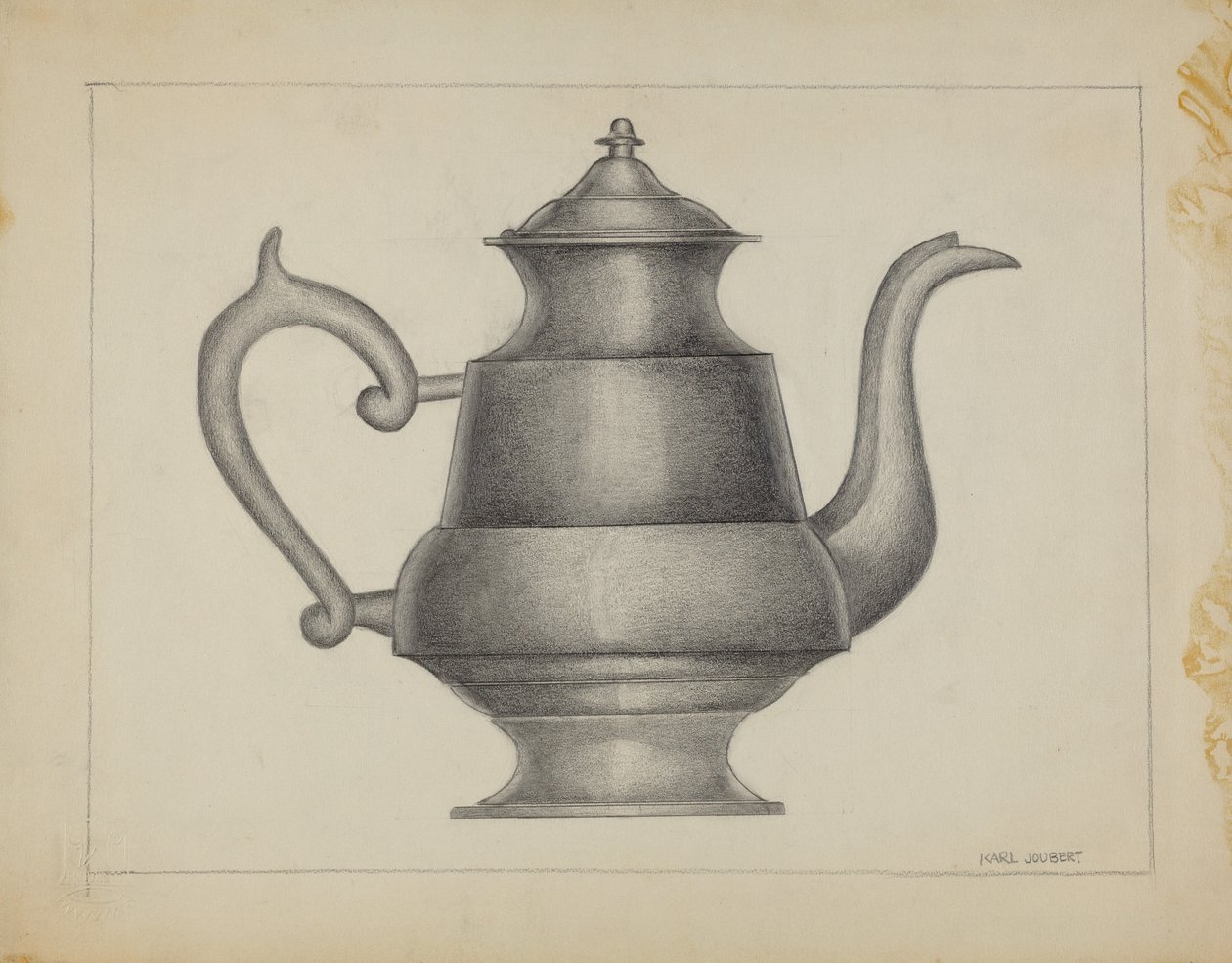 Pewter Teapot by Karl Joubert